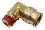 Codo Macho 90Âº 5/8 X 3/8 Push Lock Bronce